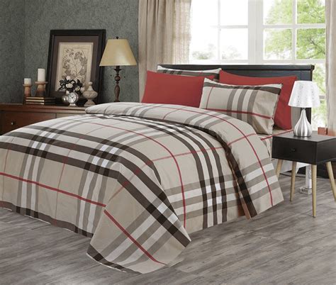 saks burberry sheet set.